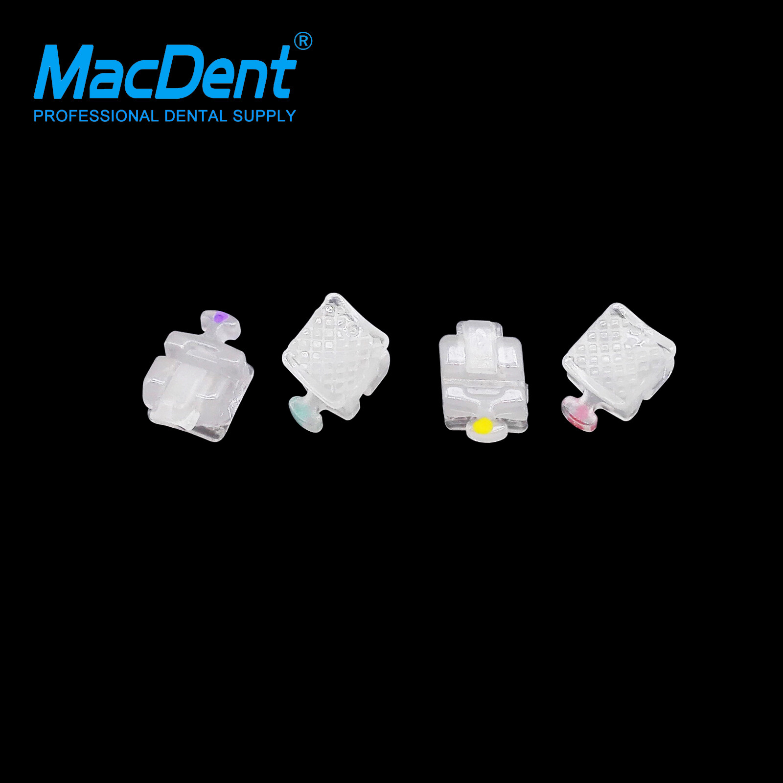 Orthodontic Self Ligating Brackets Ceramic Sapphire brace RothMBT 022”3/345Hook