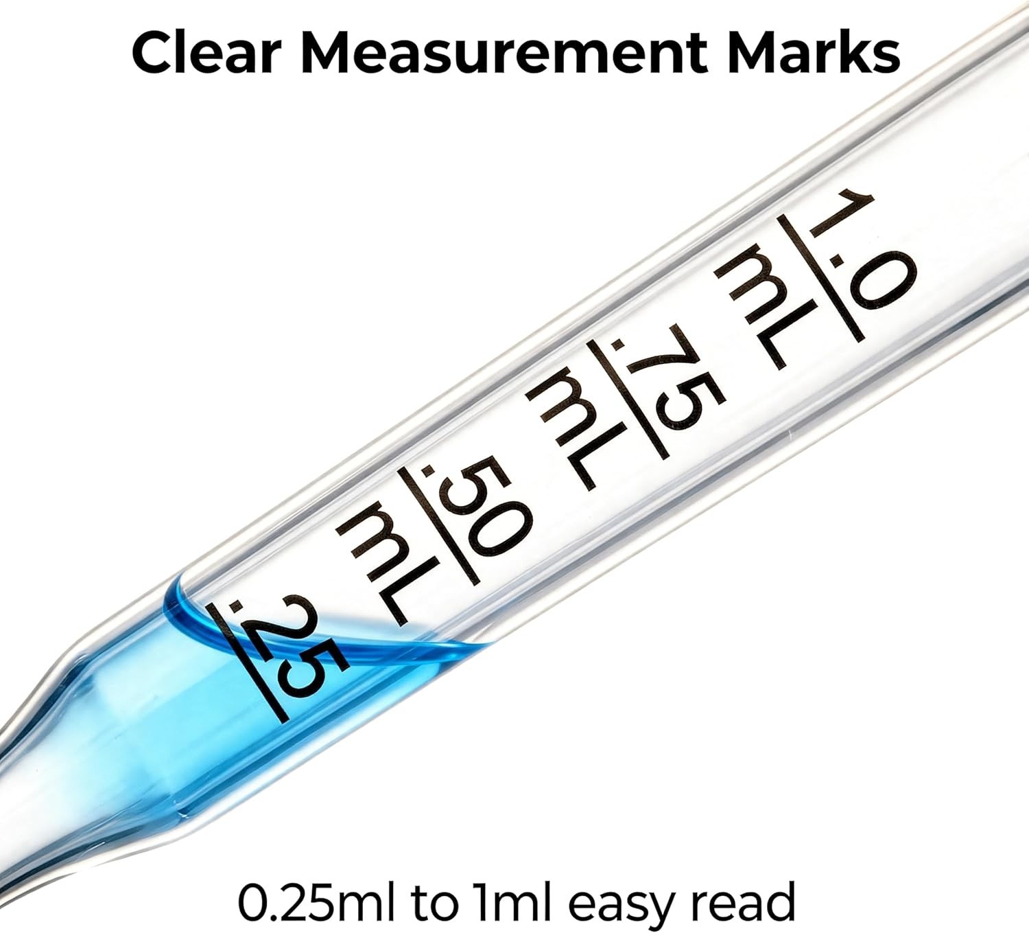 12 Pack, Essential Oils Medicine Art Eye Dropper Graduated 3″ Straight Tip (1ml)