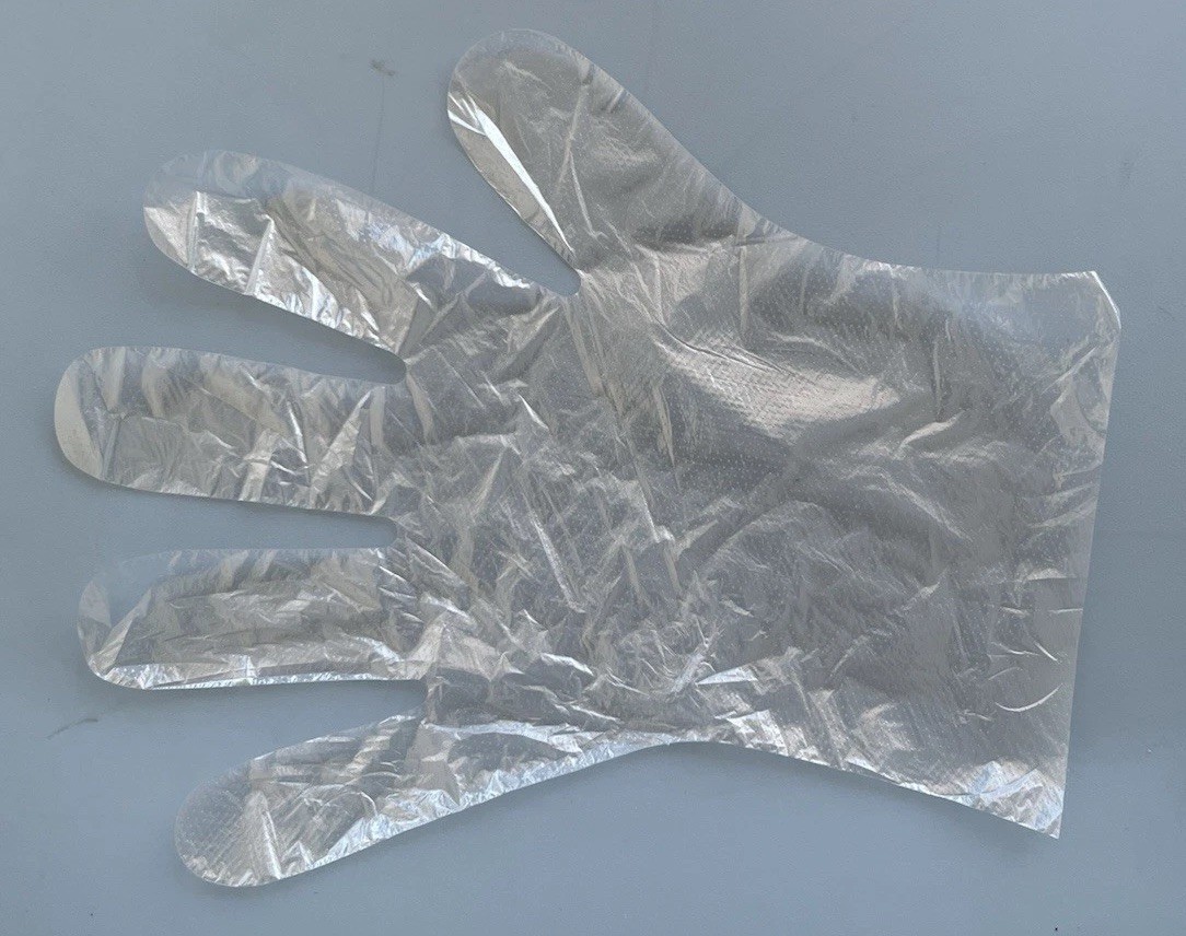 5 Boxes Of 500 SANI-SURE Disposable Embossed Single Use Poly Gloves Large NEW
