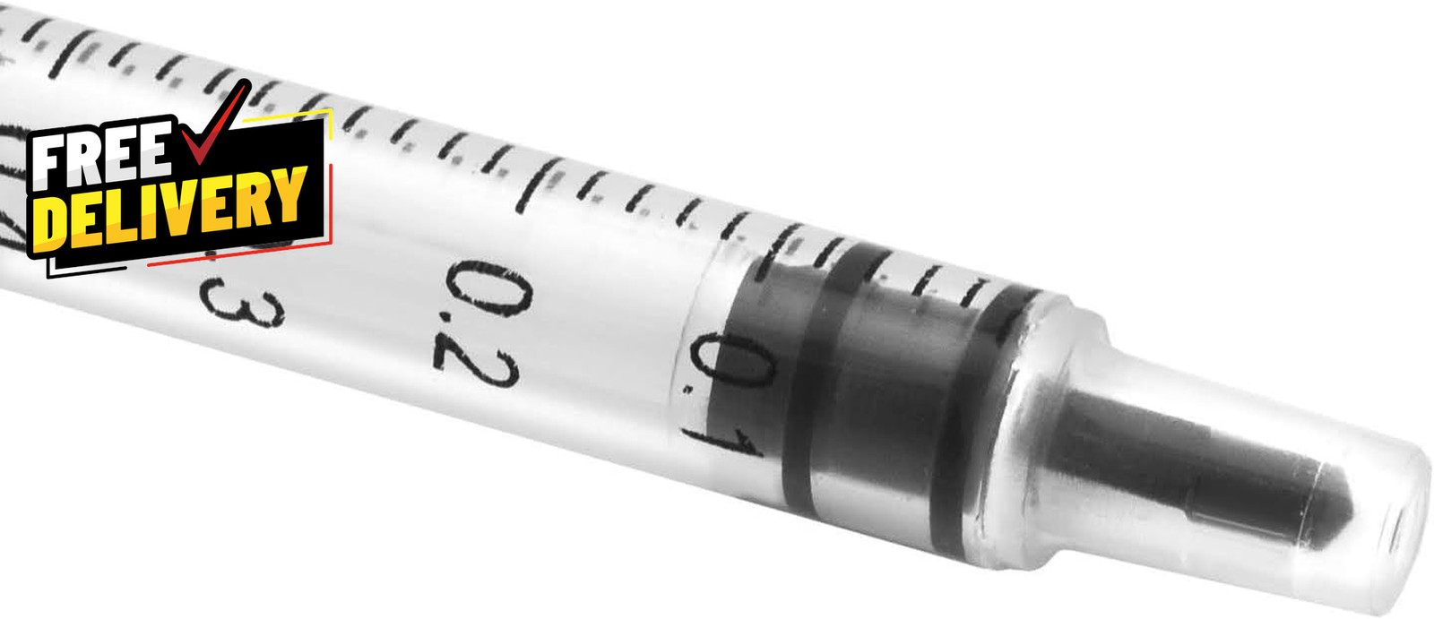 1Ml Oral Syringe 100 Pack Luer Slip Tip No Nedle Sterile Individually Blist…