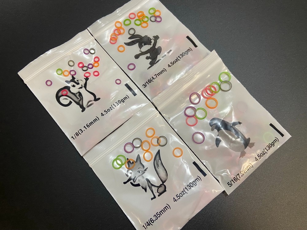 Dental Orthodontic Rubber Bands Elastic Braces 2.5/3.5/4.5/6.5oz Colorful