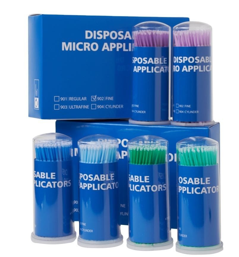 100Pcs/Box Dental Material Disposable Micro Brushes Applicators Micro Applicator