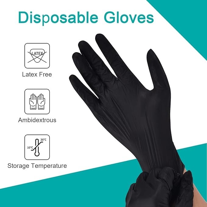 Schneider Vinyl Synthetic Exam Gloves, 4 Mil, Latex Free Disposable Gloves for M