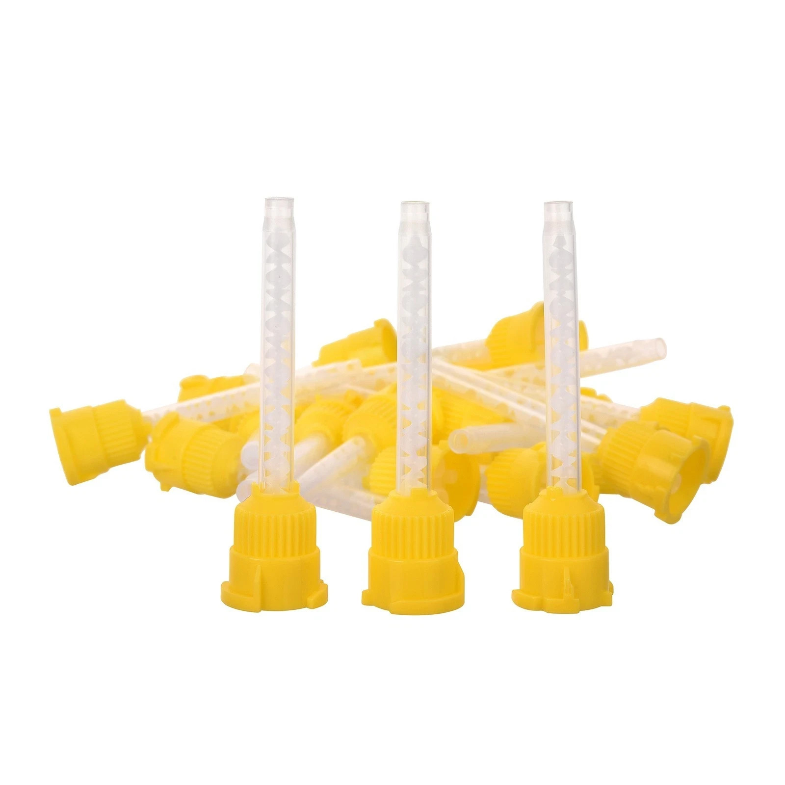 100PCS Dental Mixing Tips for Impression Material C&B Cements Temporary Crowns