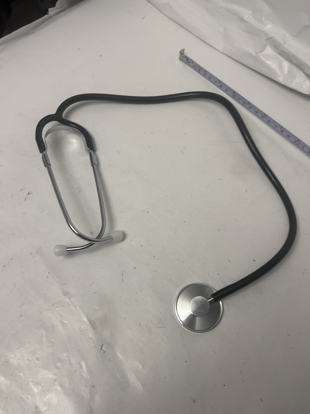 Black disposable stethescope unbranded