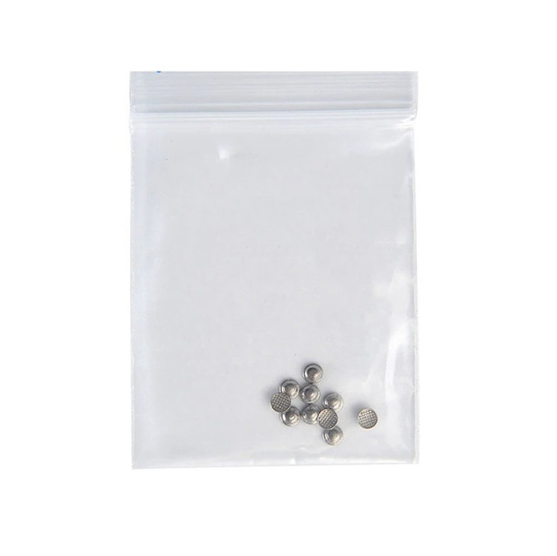10pcs Silver Dental Orthodontic Lingual Buttons Bondable Metal Brackets – NEW