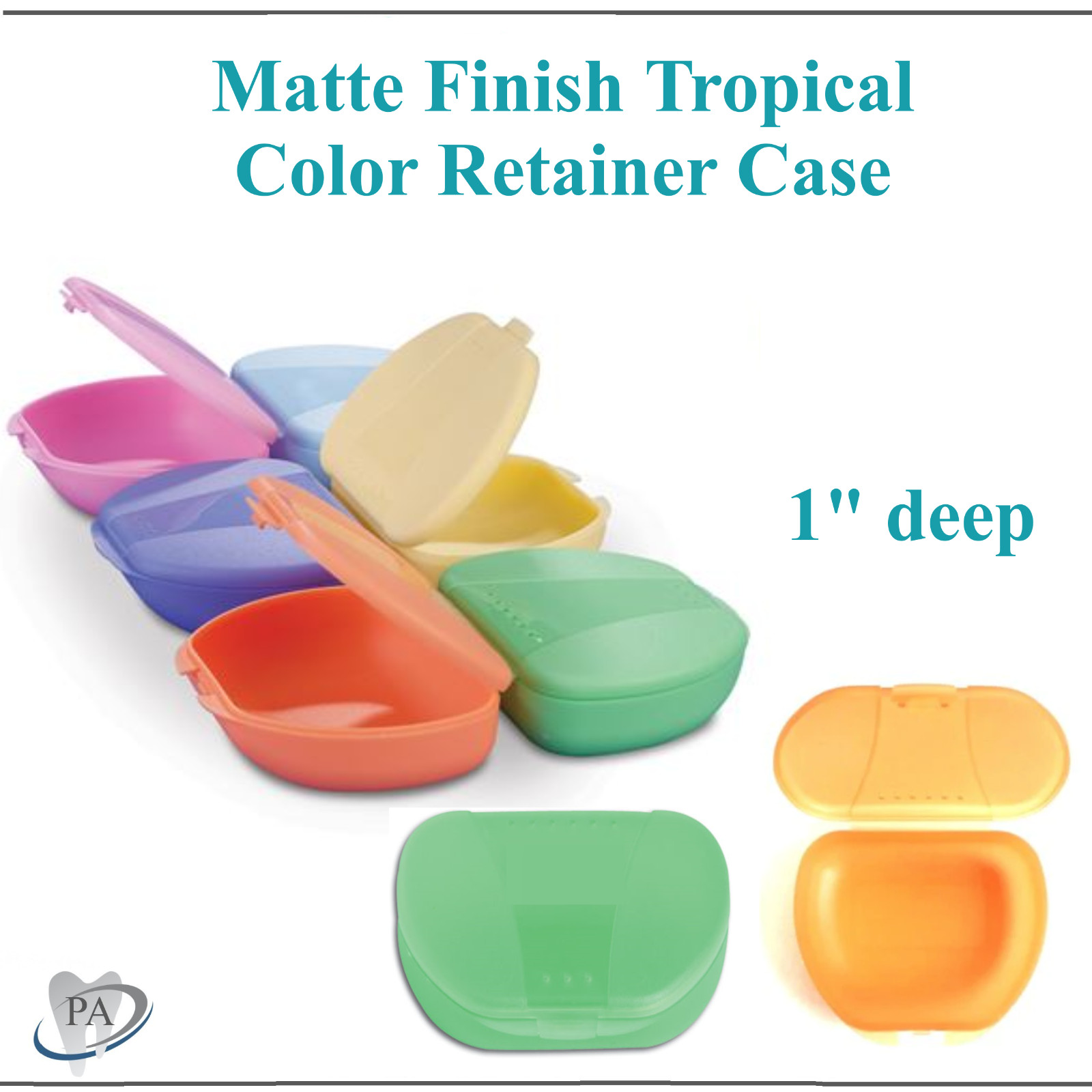 Dental Orthodontic Retainer Denture Storage Case Box Mouthguard Case, Upto 200Cs