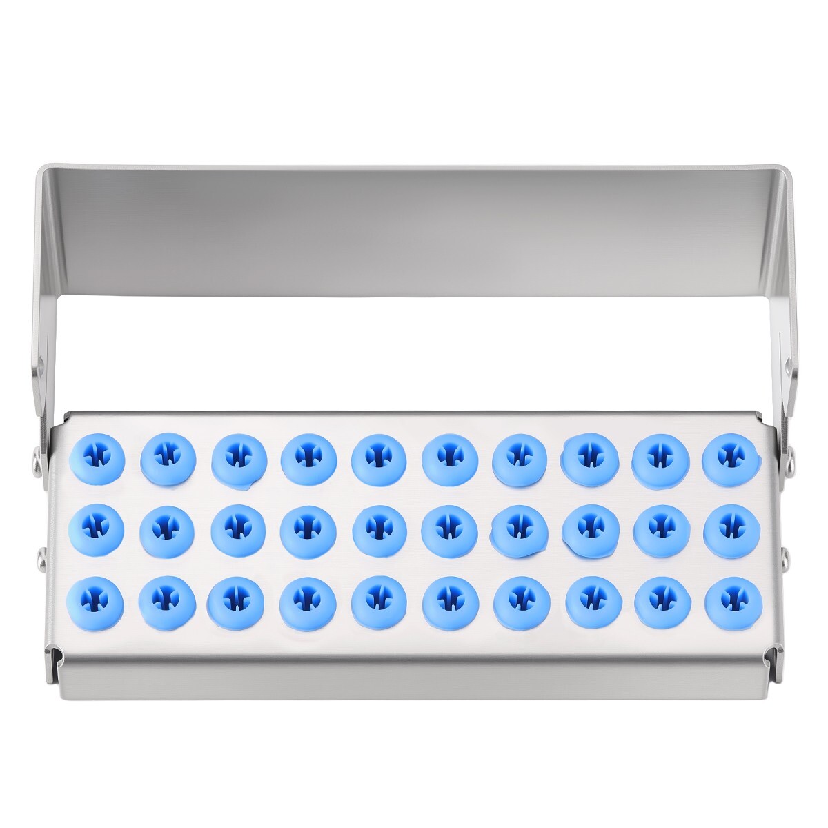 8/30Holes Bur Dental Burs Disinfection Autoclave Stand Holder Block Case Steel