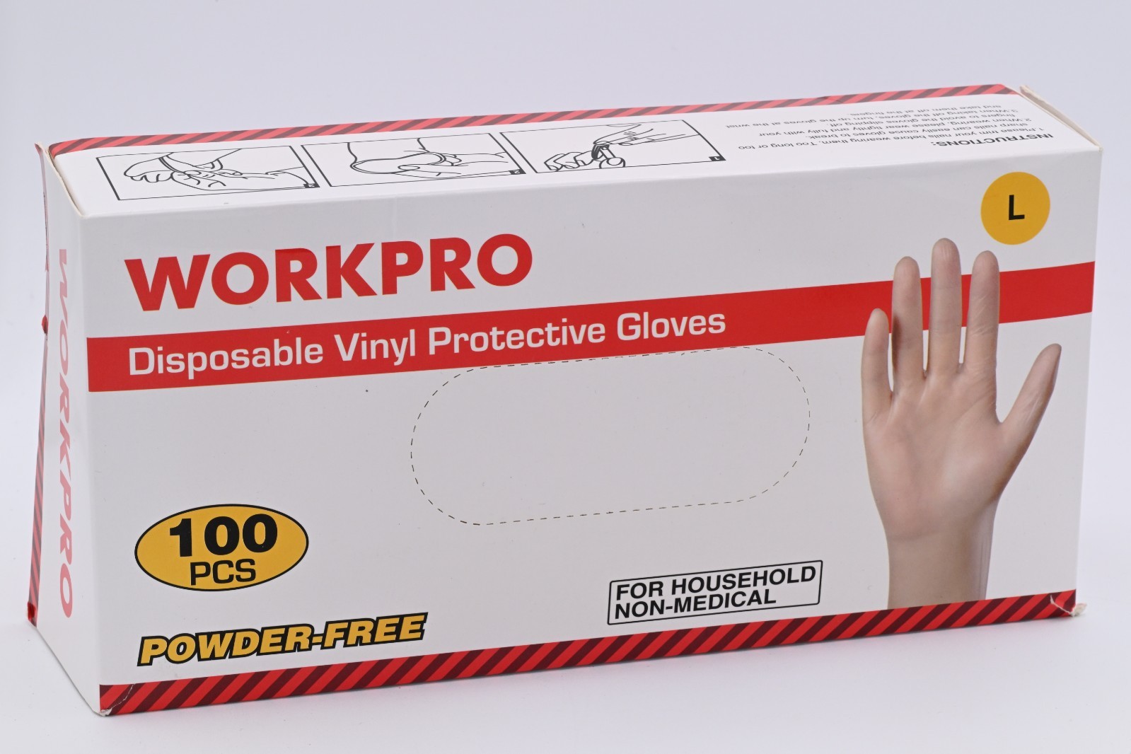 Workpro Disposable Vinly Protective Gloves 5PK – Pack of 5