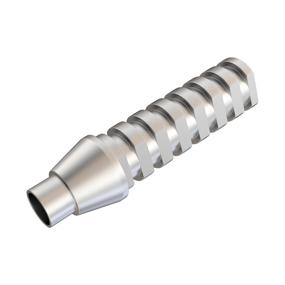 5pcs Temporary Straight Titanium Abut men ts With Screws Conical RP Platform
