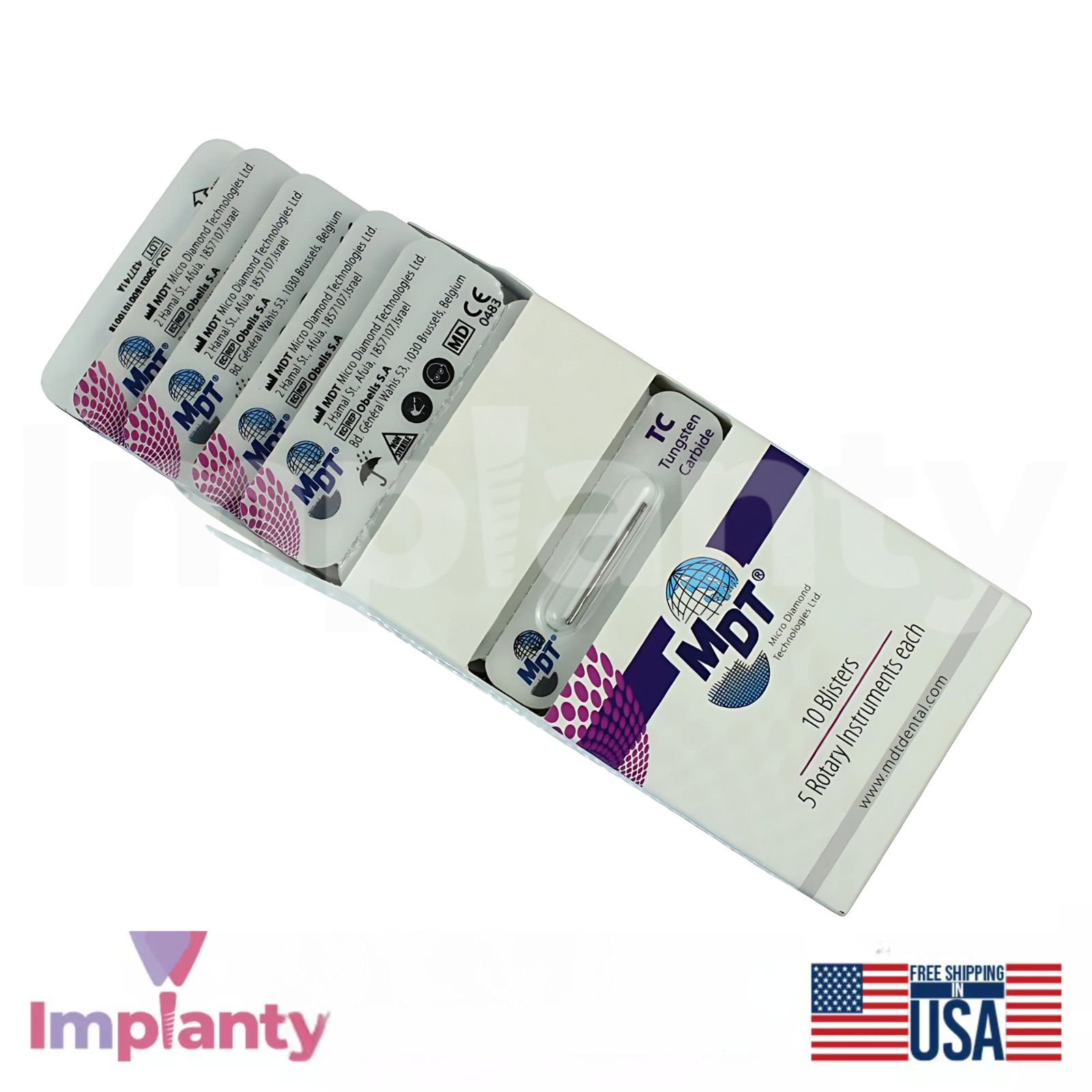 MDT Round FG Surg1caI Carbide Dental Burs Efficient Shaping Preparation Tool