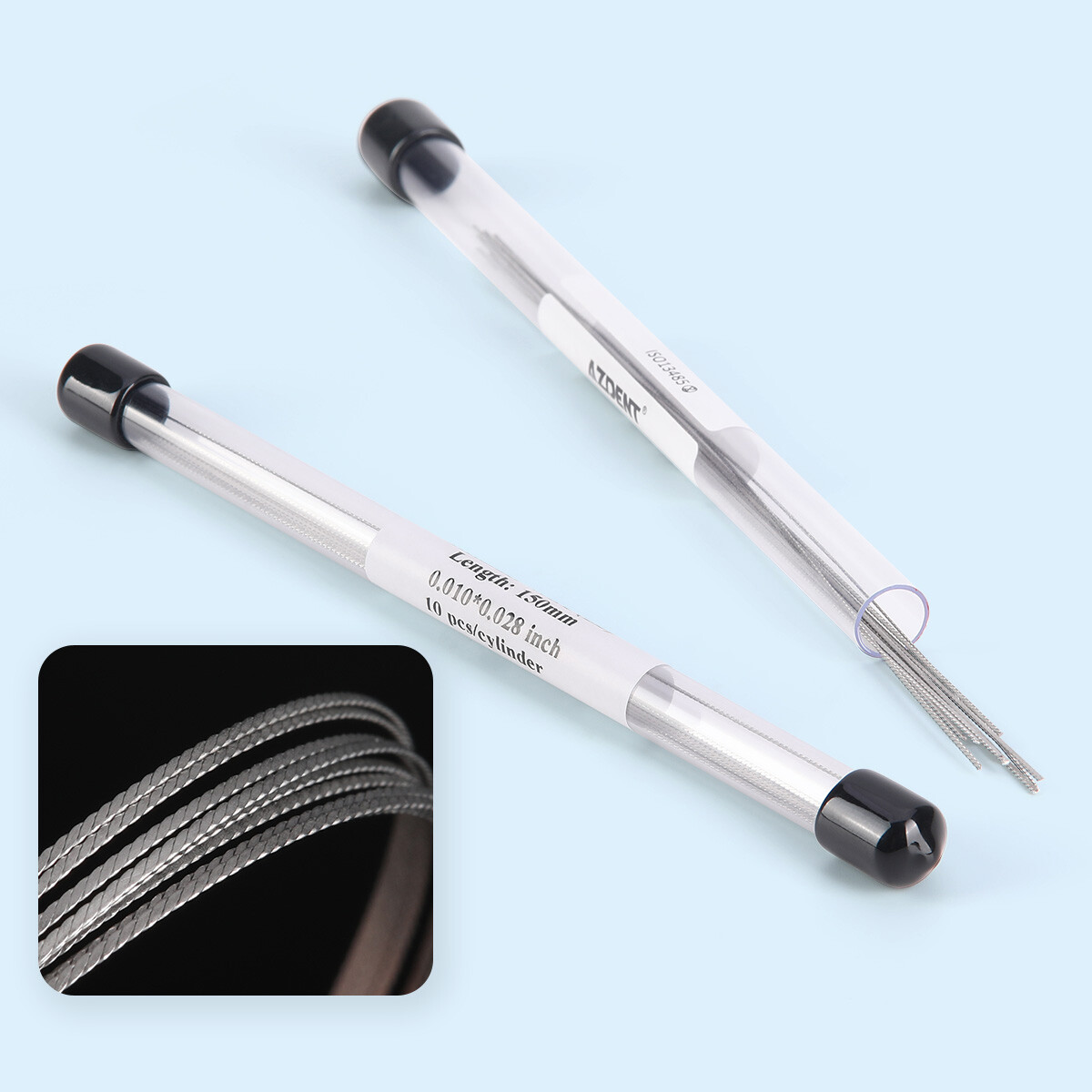 AZDENT Dental Orthodontic Lingual Retainer Wire Flat Twist Wires Stainless Steel