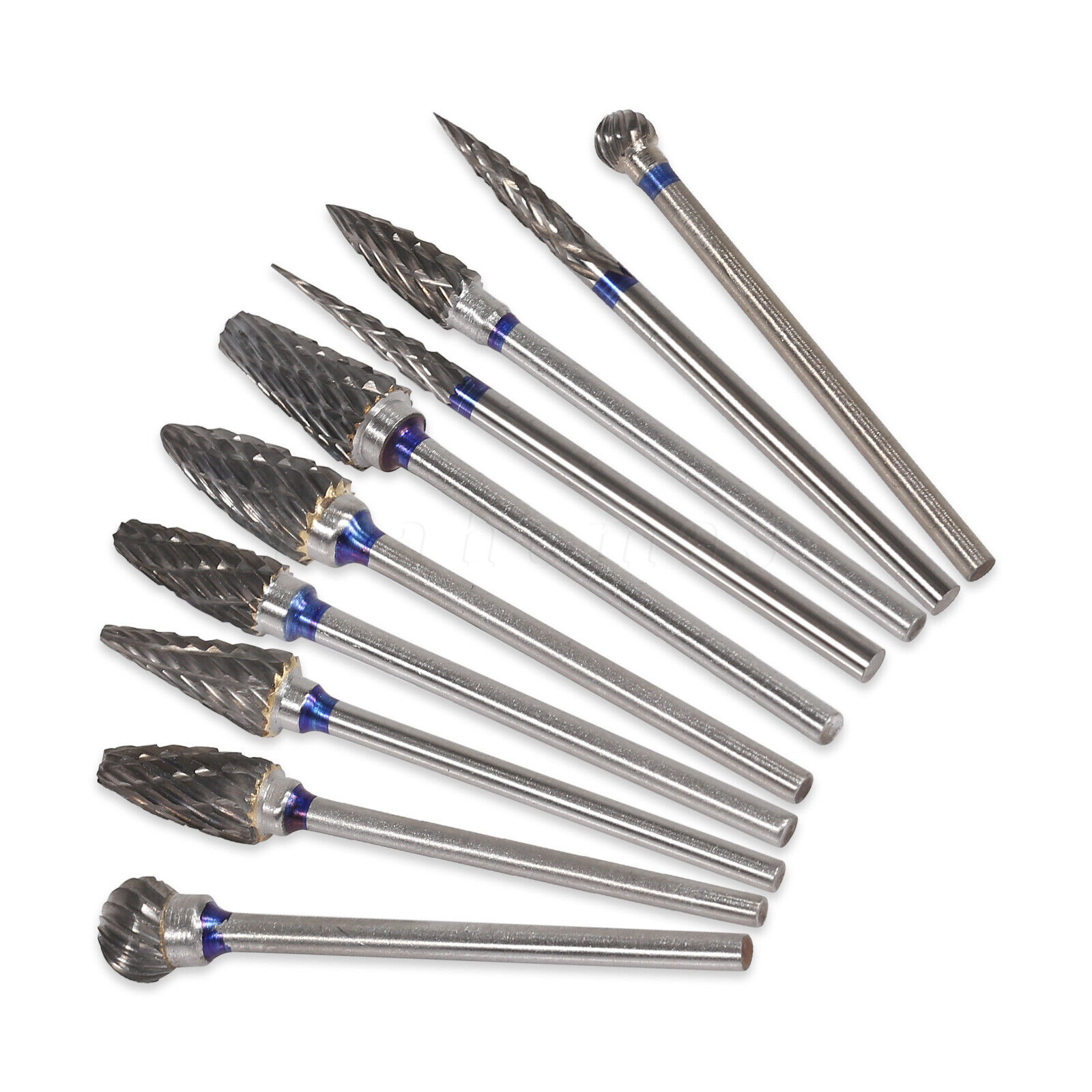 10pcs/Set Dental Tungsten Carbide Burs Plaster Alloy Acrylic Drill Polisher