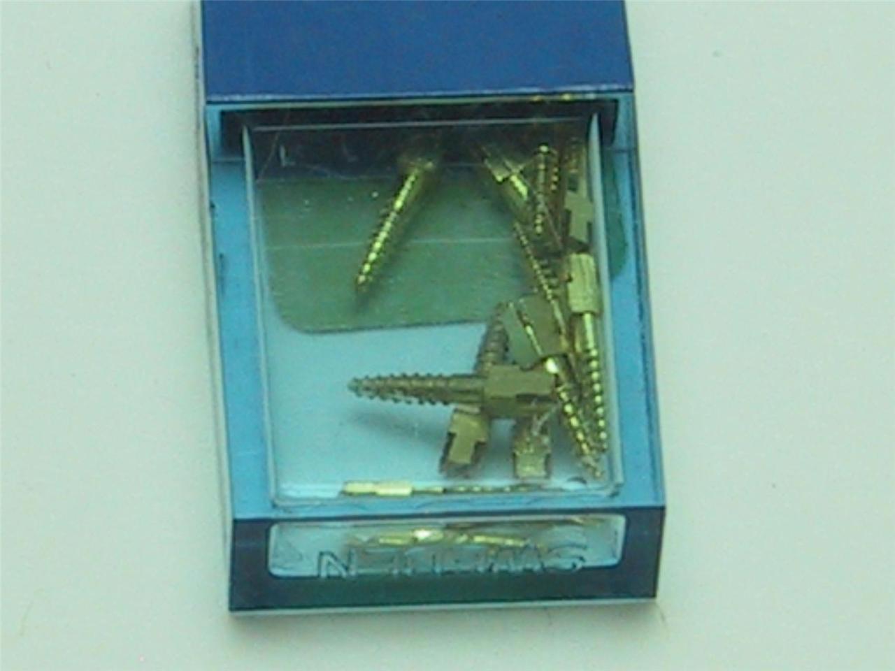 Dentatus Gold Plated Dental Screw Posts S6 Refill 12/box Short Sweden