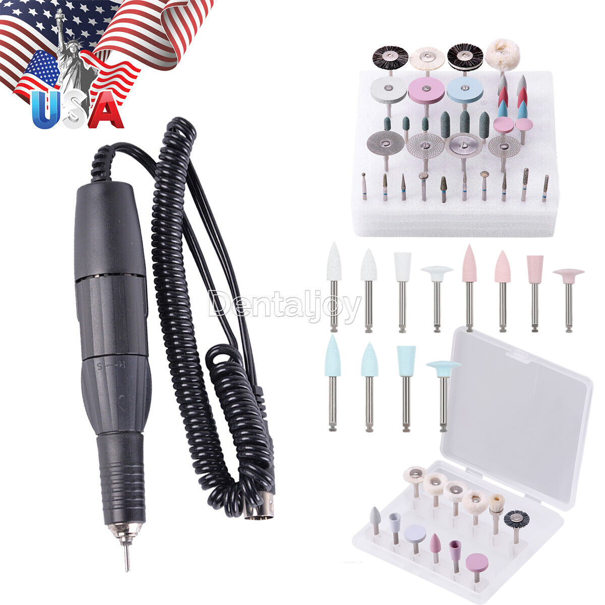 Marathon Dental Lab Electric Micromotor Polishing 35K rpm Handpiece /Polish Bur