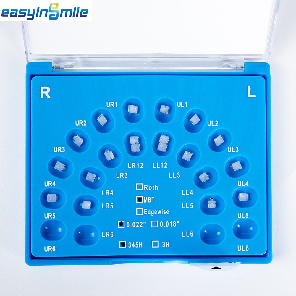 Dental Ortho Bracket MINI Braces Roth/MBT 345 Self Ligating Metal/Ceramic Braces