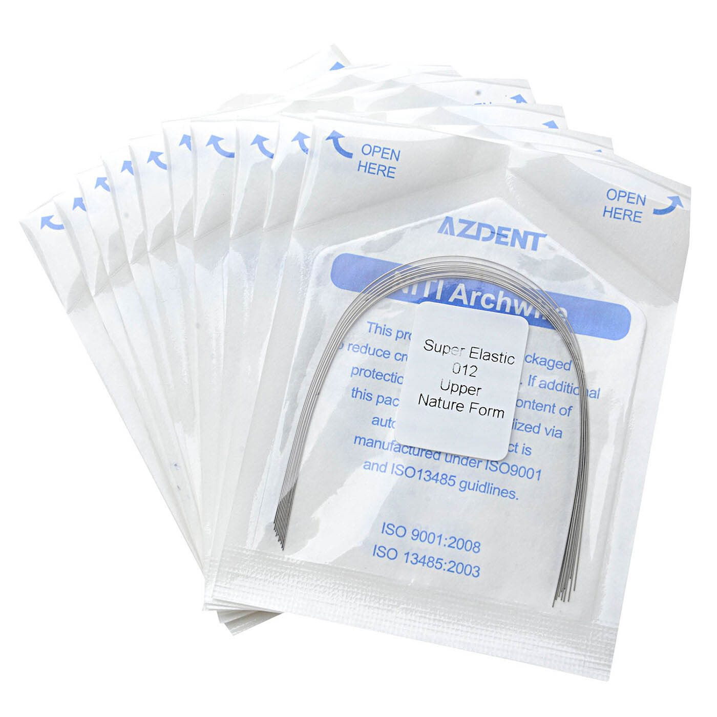 AZDENT Dental Orthodontics Round Arch Wire Super Elastic Niti Nature Form