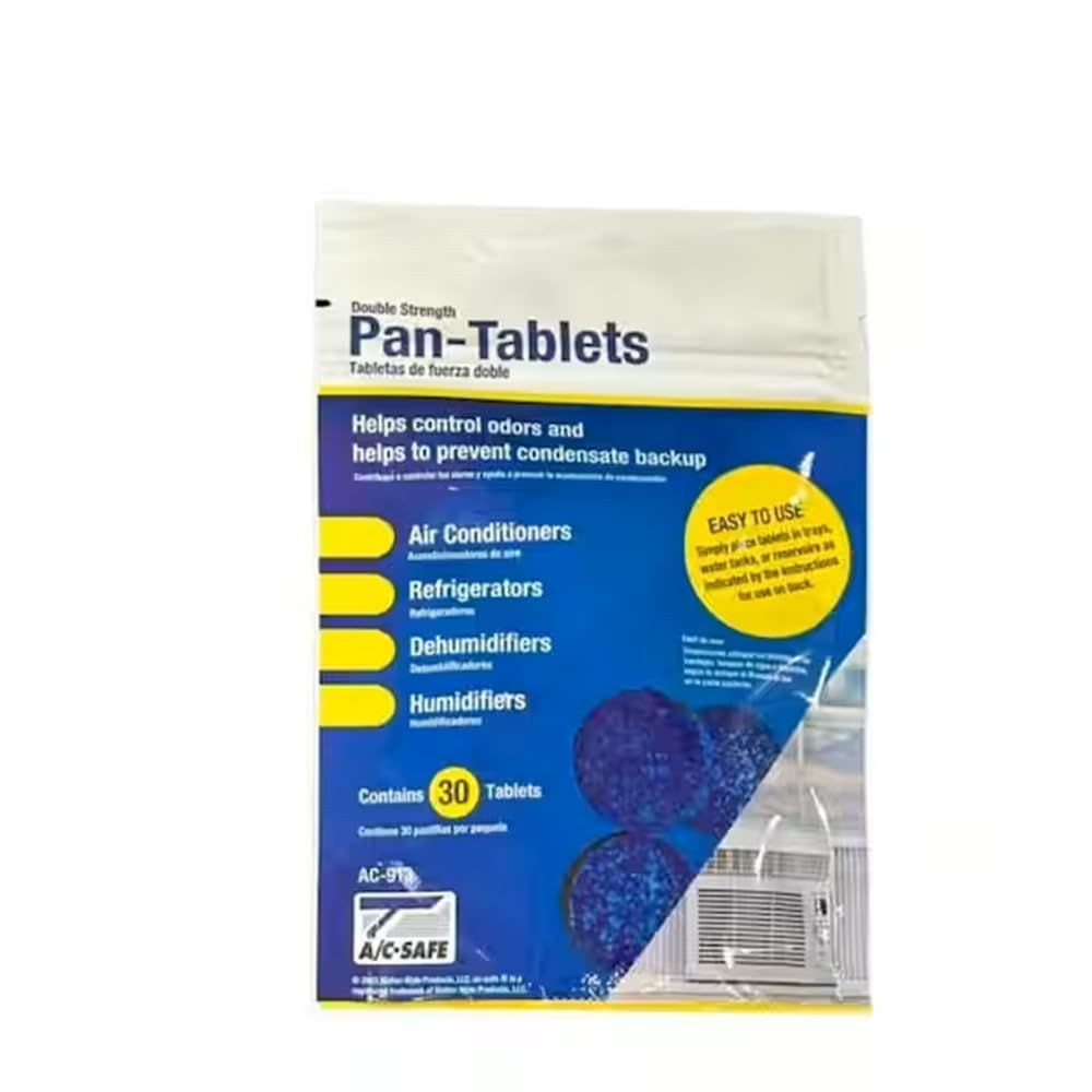AC Safe Pan Tablets – 30 Count: Cleans scum in 30 Count (Pack of 1), Blue