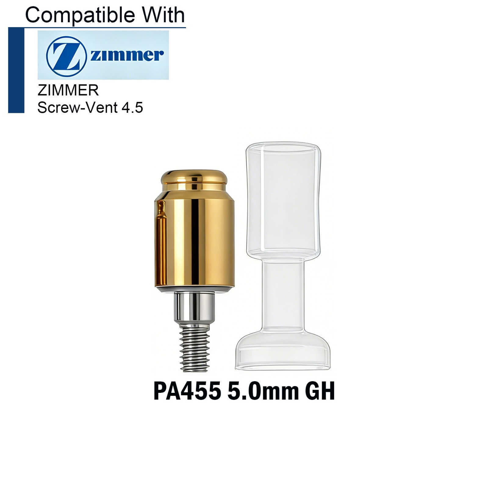 US Dental Locator Abutment for ZIMMER Screw-Vent 4.5 Platform