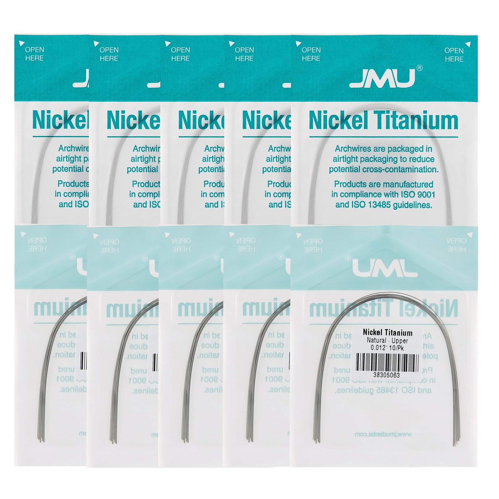100pcs Dental Natural Orthodontic NiTi Arch Wire Round Rectangular Super Elastic