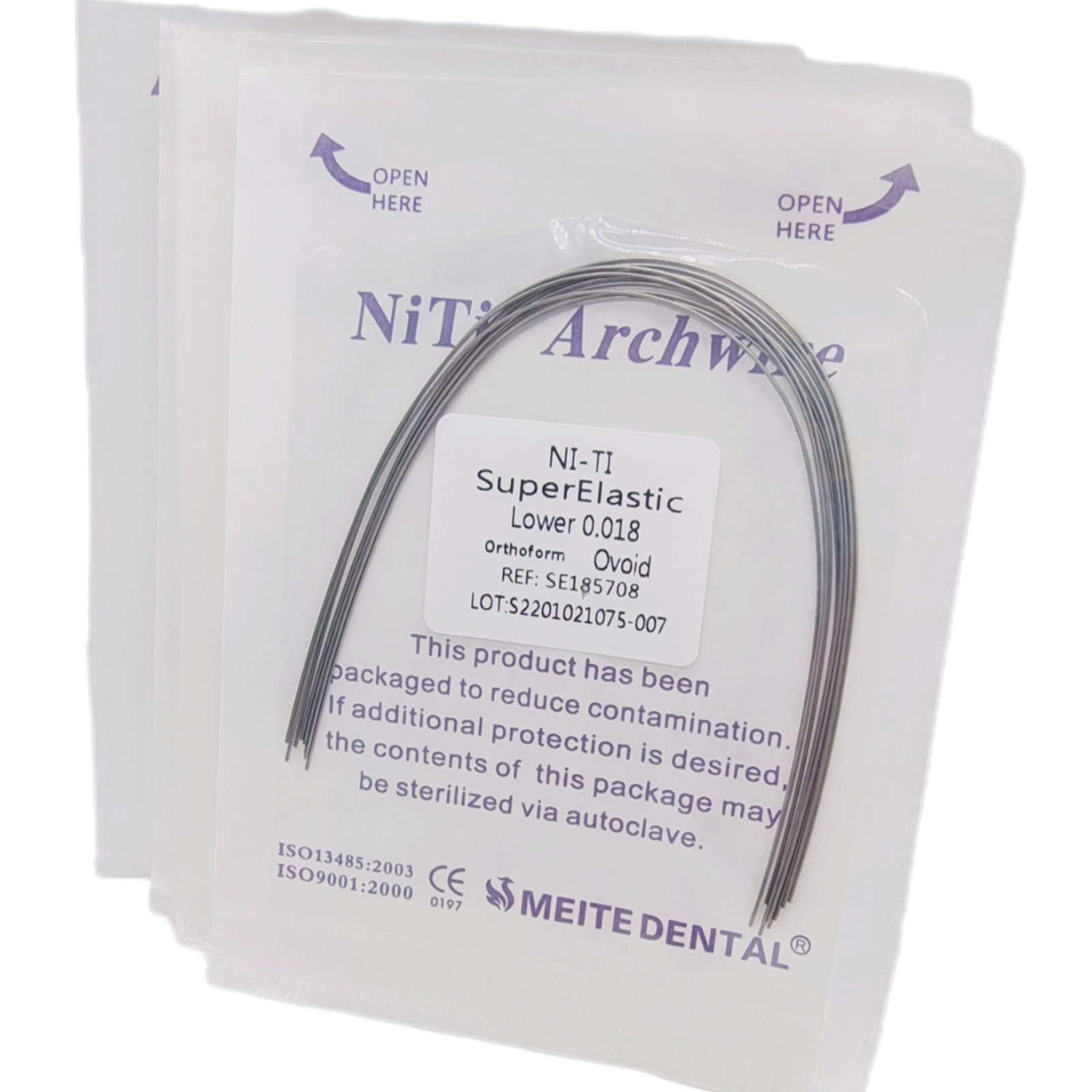 Dental Orthodontic Braces Brackets Metal Mini Roth.022 Hook 345 NITI Arch Wires
