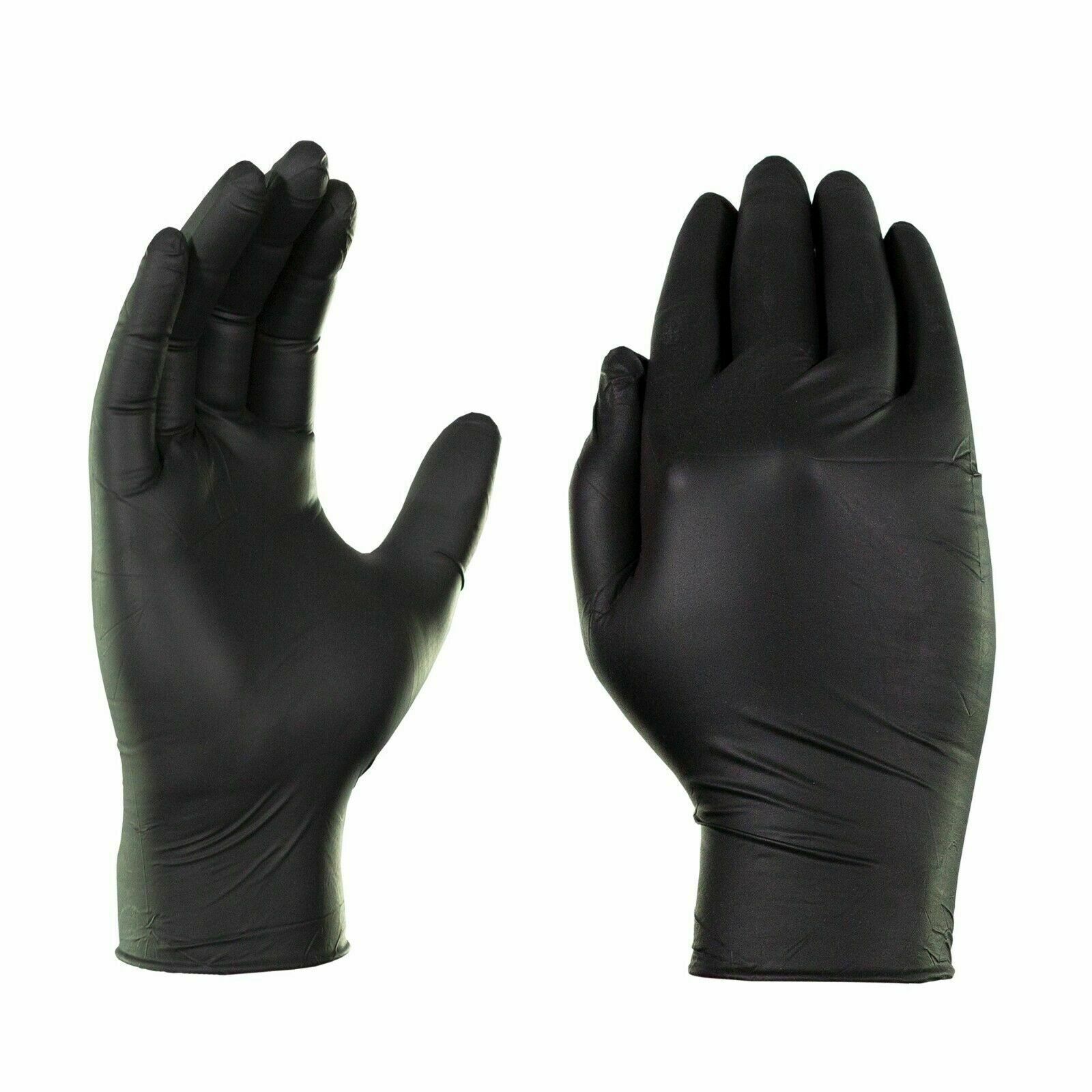 1st Choice Black Nitrile Disposable Exam Gloves 3 Mil, Latex and Powder-Free,
