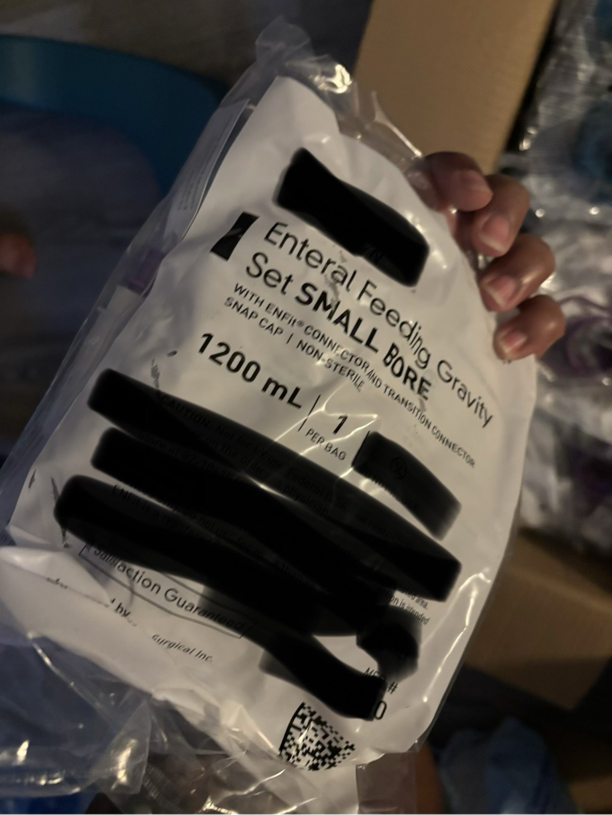 Enteral Feeding Gravity Set Small Bore 1200 mL & 500 mL enteral feeding pump bag