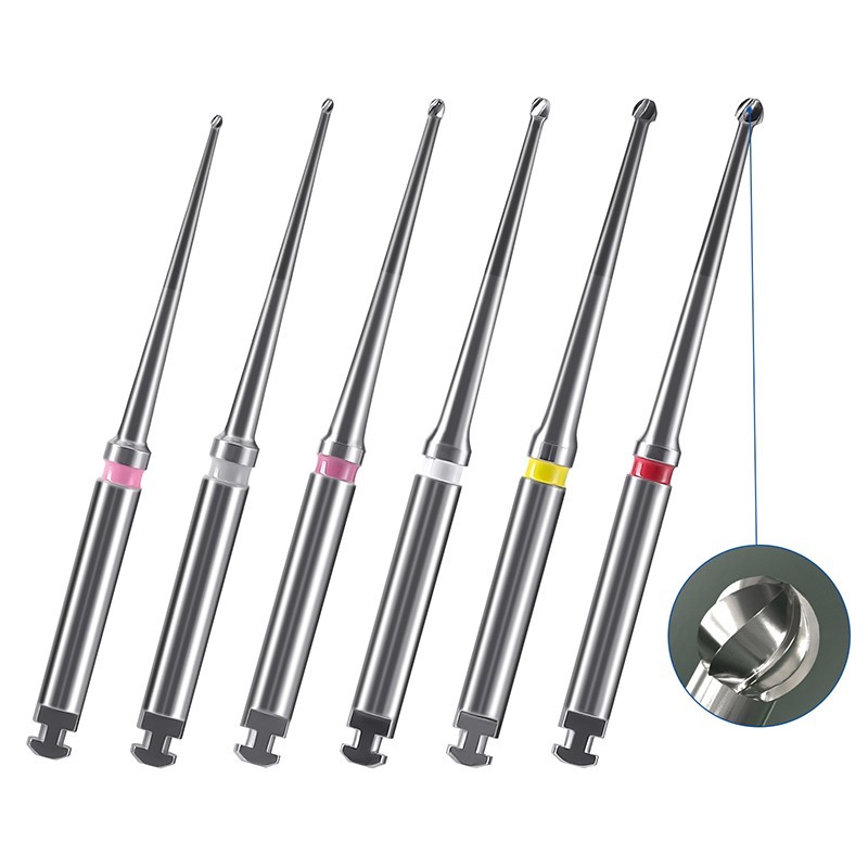 Dental Long Neck Microscope Endo Tungsten Carbide Bur RA2.35mm 31mm / 34mm