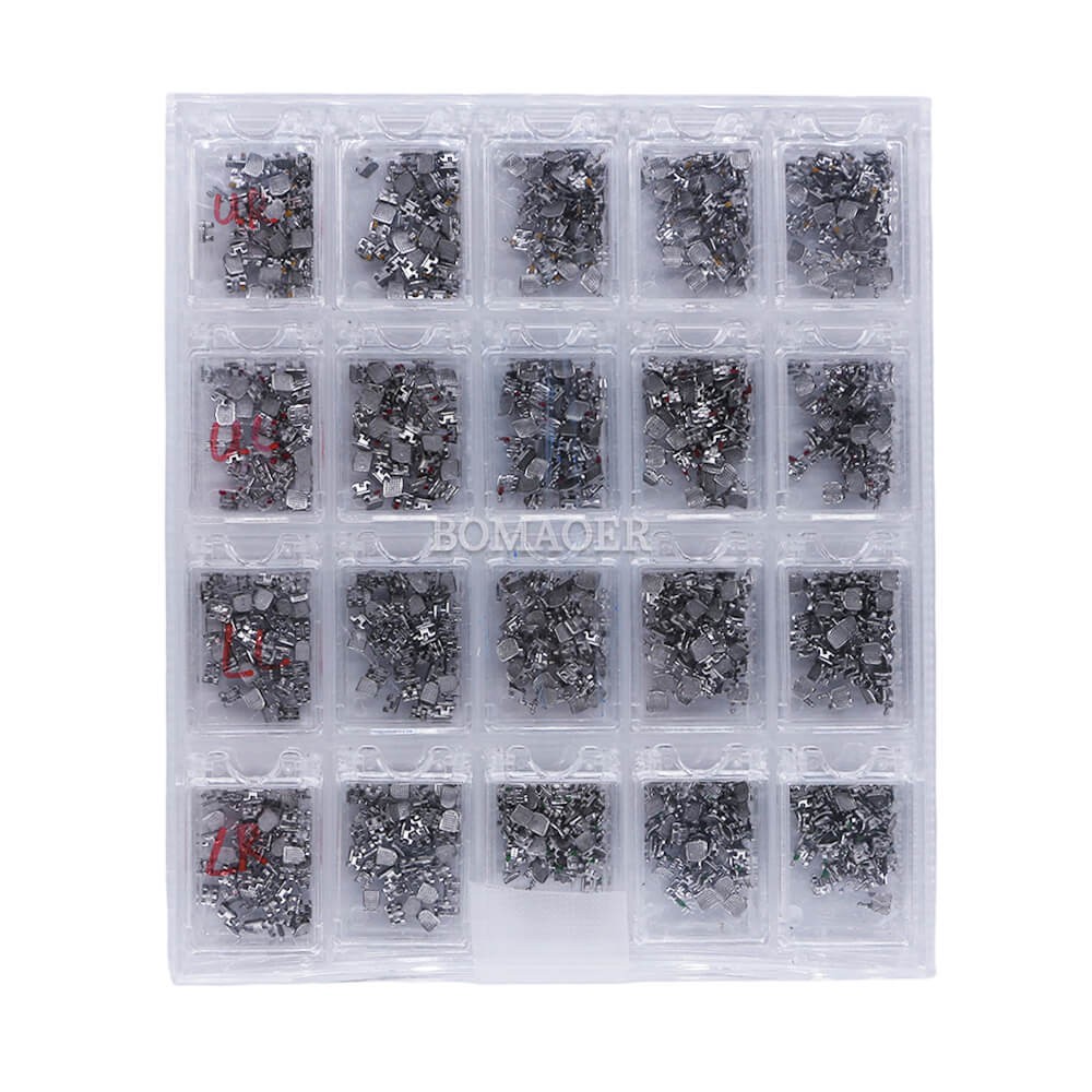 Orthodontics Dental MIM Monoblock Brackets MBT 022 Braces On 345 Hooks 50Sets