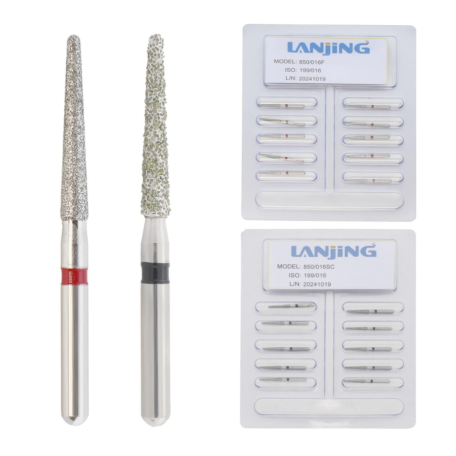 Dental Burs Diamond FG High Speed Burr Egg Round End Taper 368 856 850 Fine Grit
