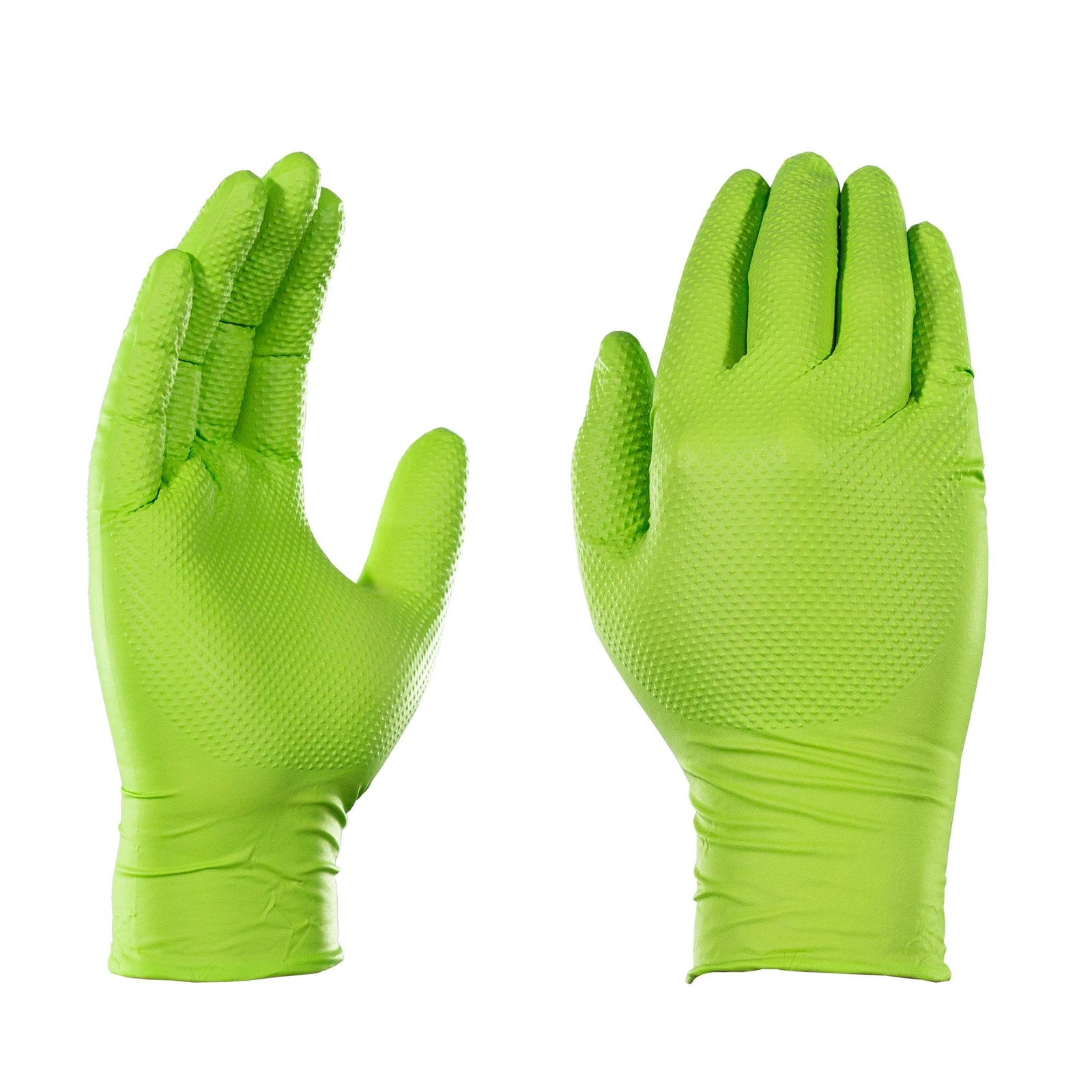 GLOVEWORKS HD Green Nitrile Disposable Industrial Gloves, 8 Mil, Box of 100