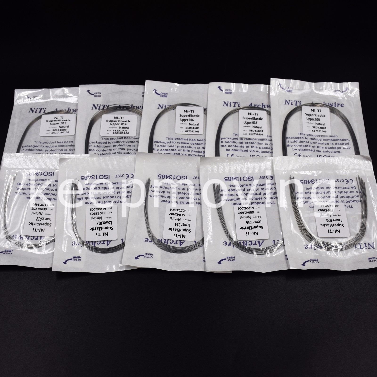 Super Elastic Niti Round Arch Wire Dental 012/014/016/018/020 Upper/Lower