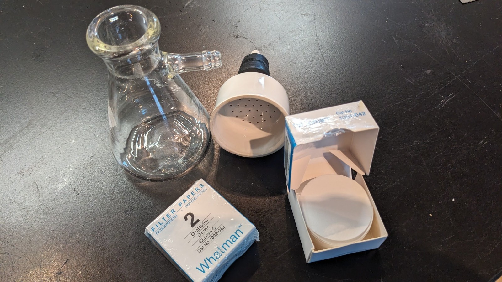 Coors USA 60239 Buchner Funnel Kit w/ Filter Flask Adapter & Whatman Papers
