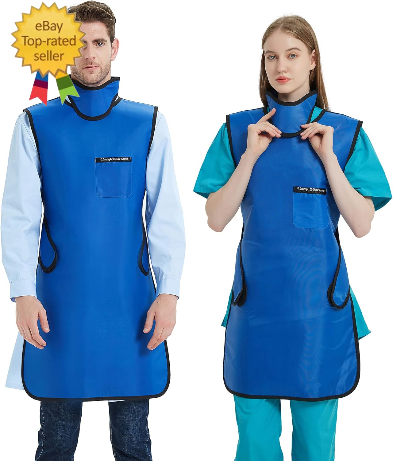 0.5Mmpb Xray Lead Apron for Xray with Thyroid Shield Collar,Lead Gown,Dental Xra