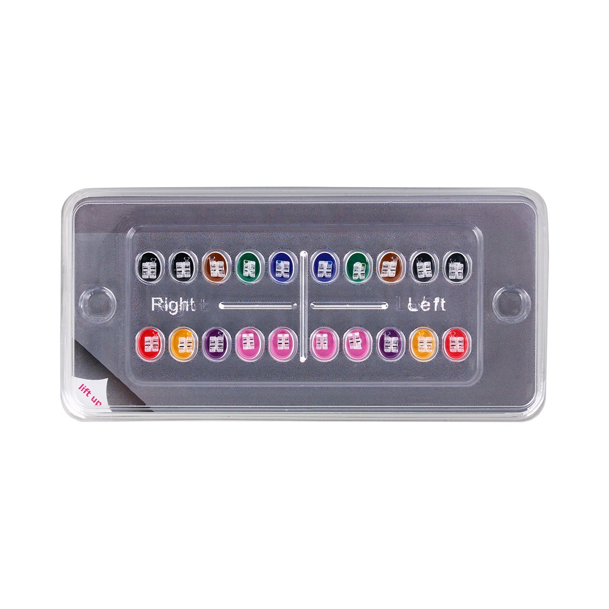 Dental Orthodontic Sapphire Brackets Ceramic Braces Roth/MBT 018/022 Hooks 345