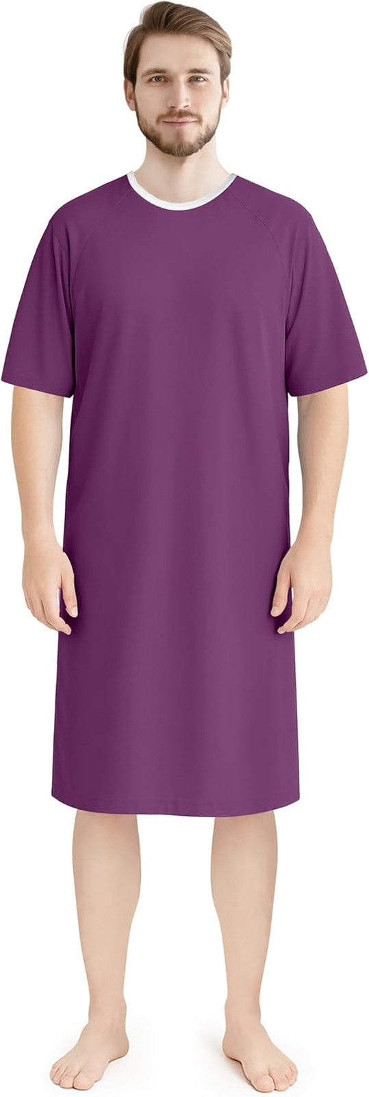 Men’S Hospital Gown Soft and Comfortable Patient Gown