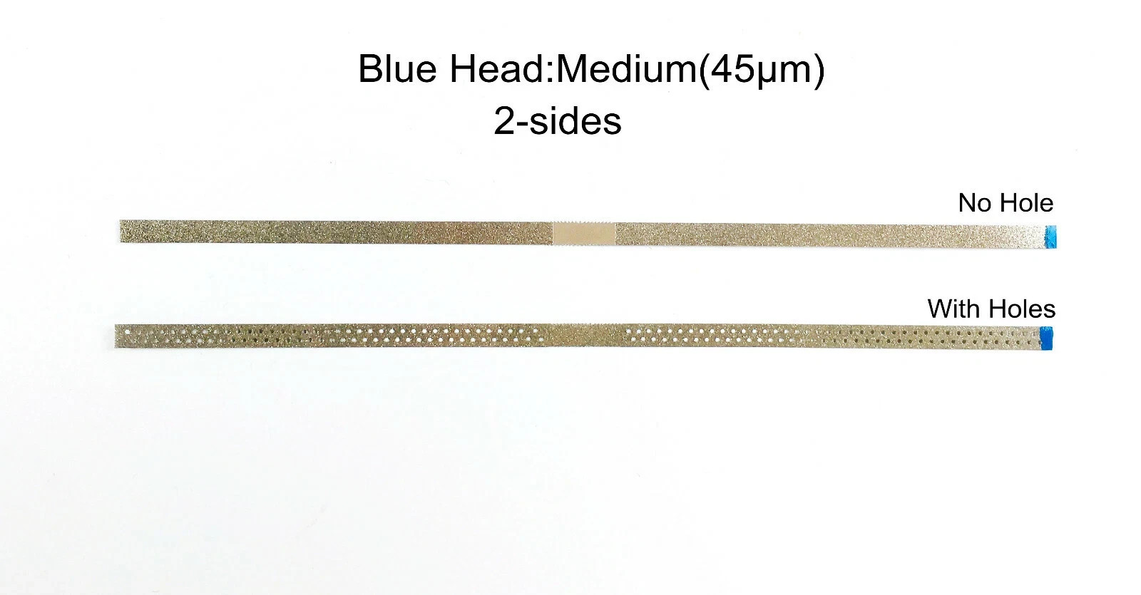 5-50x Dental Diamond Sand Polishing Strip Interproximal Enamel Blue Medium 45um