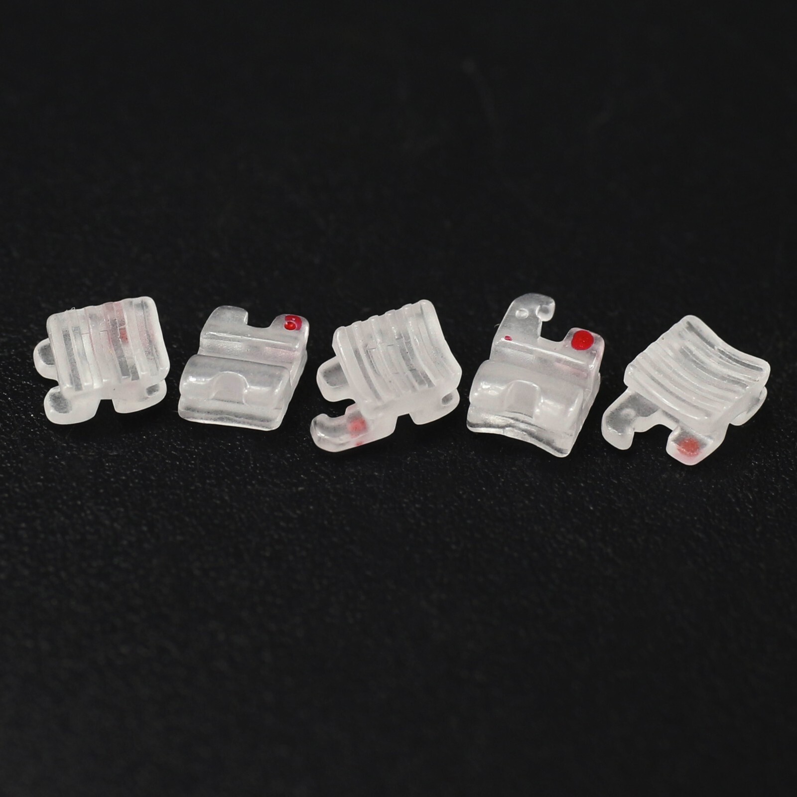 Dental Orthodontic Ceramic Brackets Self Ligating Braces Clear Sapphire Roth MBT