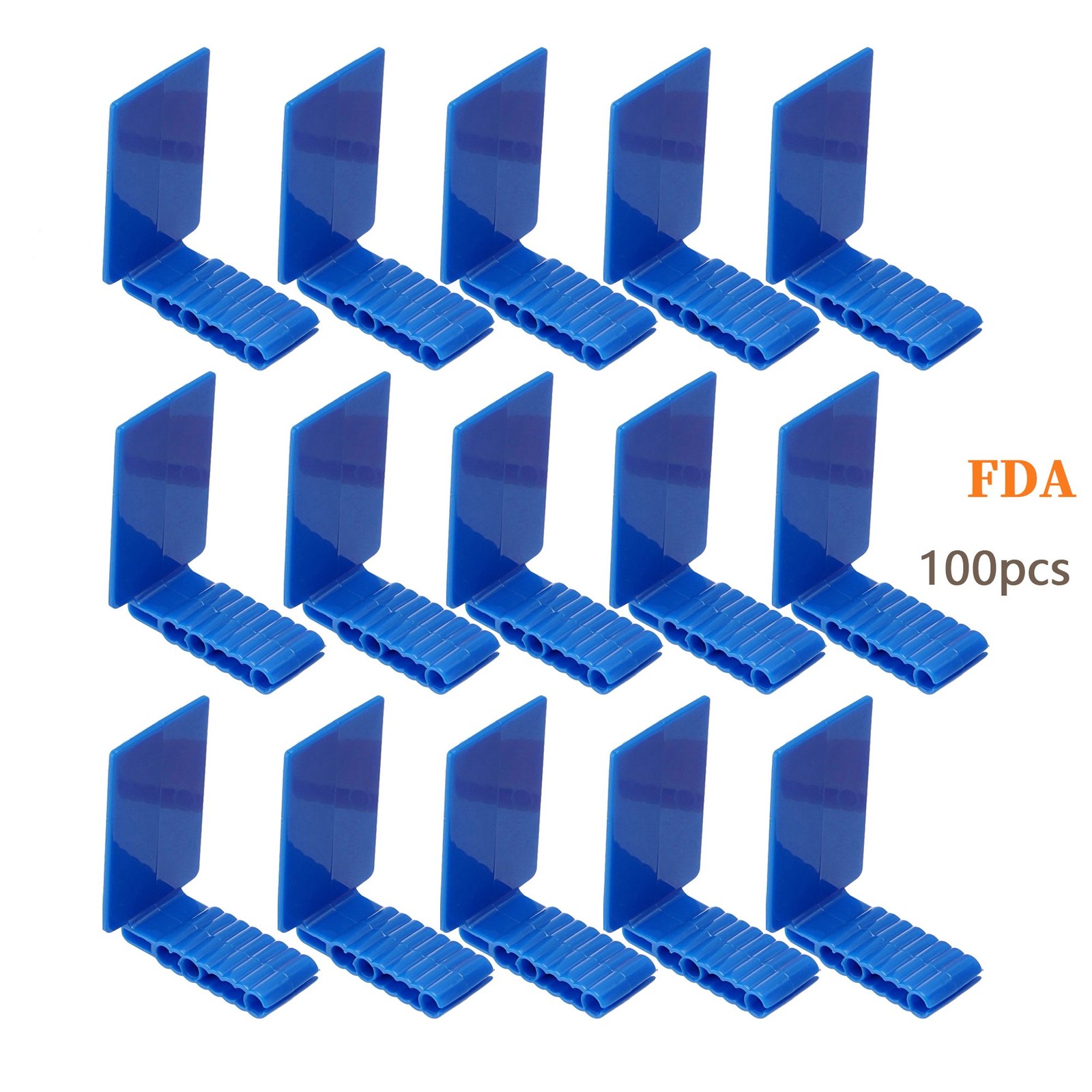 100pcs Dental Sensor Holder Disposable Adhesive Sensor Holder Anterior Blue
