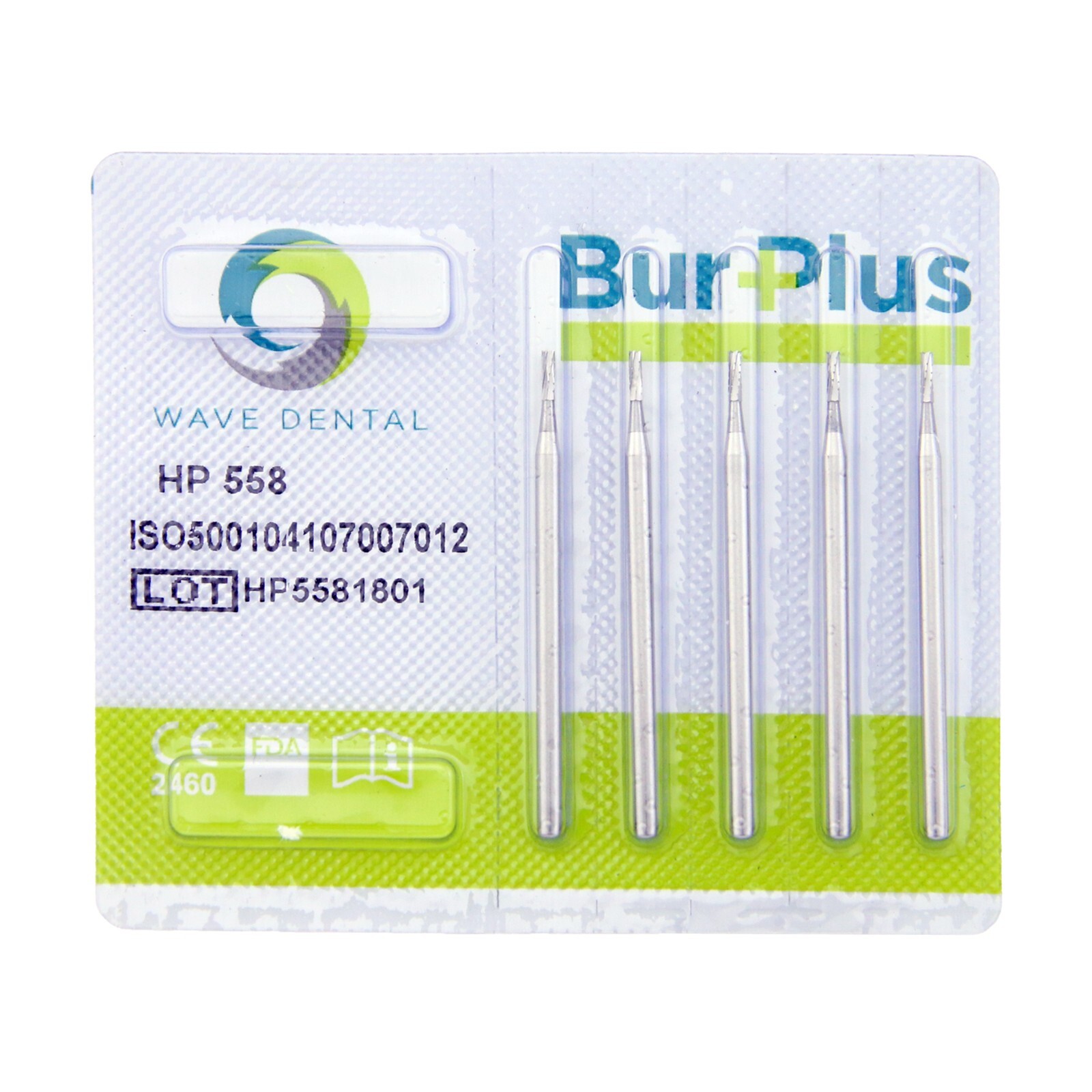 Wave Dental HP Long Shank 44.5mm Tungsten Carbide Bur Straight Handpiece Lab