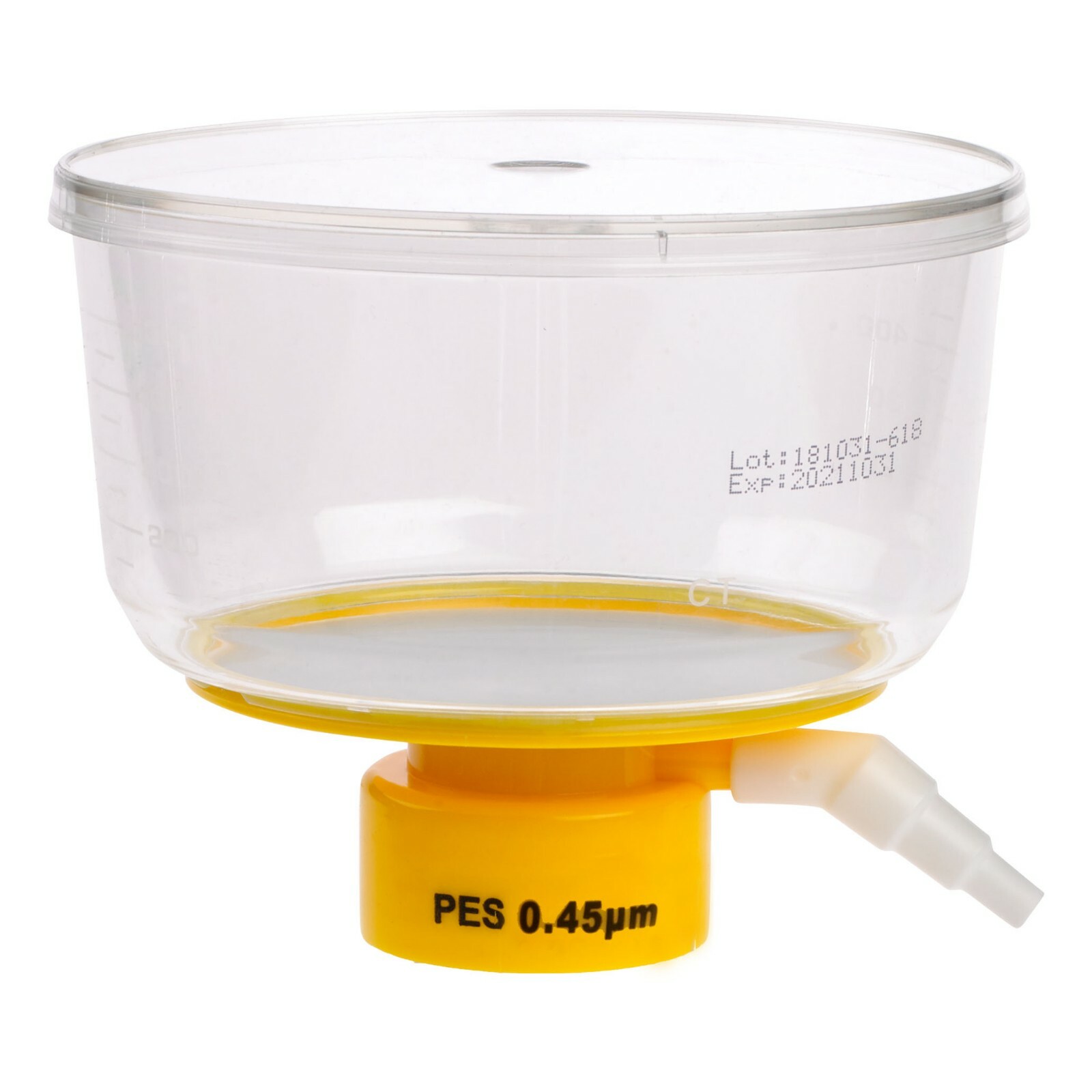 CELLTREAT 500mL Bottle Top Filter, PES, 0.45, 90mm, 24/Case, Sterile, #229713