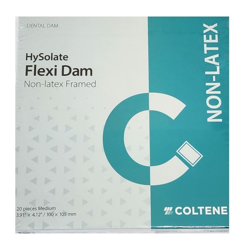 *20-Pieces* Coltene Hysolate Flexi Dam Framed 3.91″ x 4.12″ Medium Purple H00750