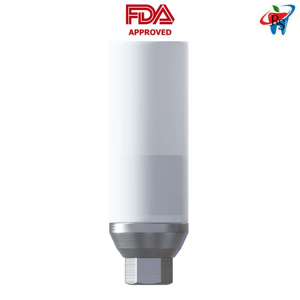 10pcs DSl Straight Plastic Abutments Castable Cobalt Chrome Base Dental Lab CoCr