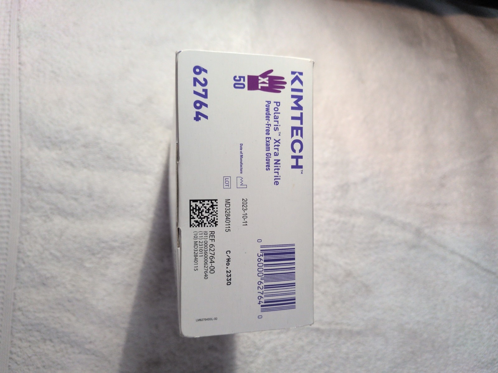 12″ Kimtech Polaris Xtra Nitrile Exam Gloves 62764 7.5 Mil Ambidextrous