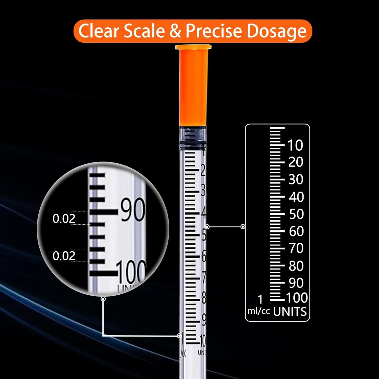 High-Quality 25 Pack Sterile Syringes 30G 1ml-5/16 Inch for Precise Measurements
