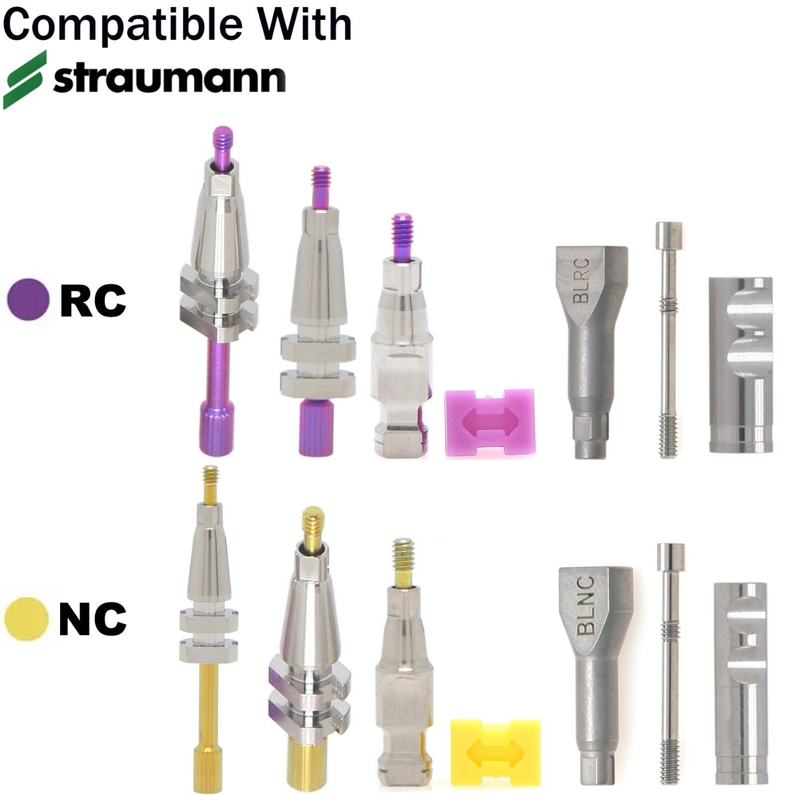 US Dental Fits Straumann ITI Transfer Open/Closed Tray NC/RC Impression Coping