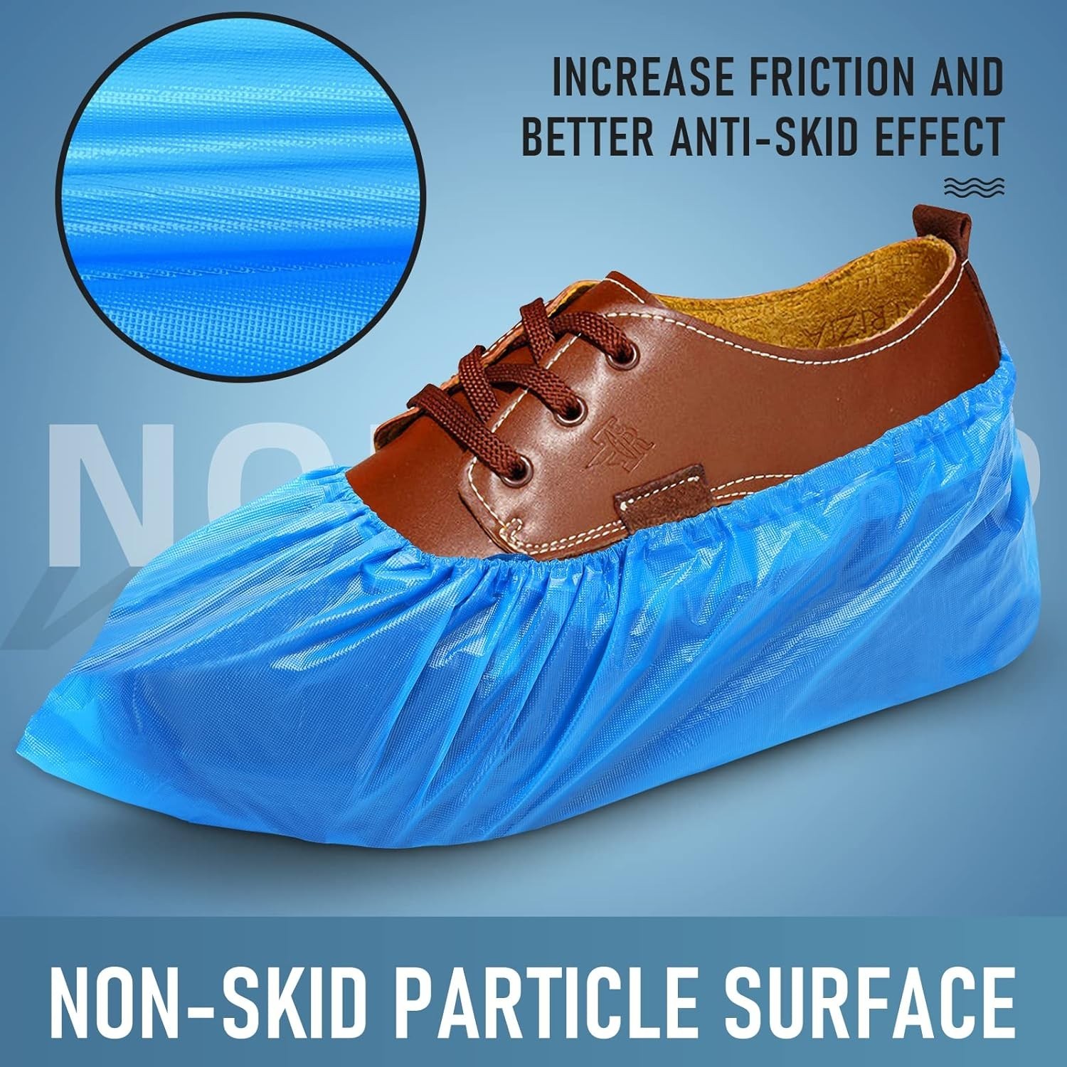 Non-Slip Disposable Shoe Covers – 100 Count for Indoor & Outdoor Use
