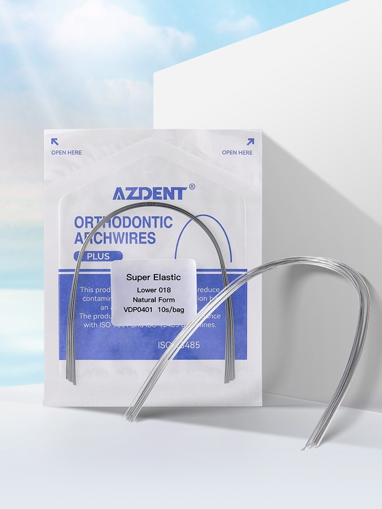 AZDENT PLUS Dental Orthodontic Niti Arch Wire Super Elastic Natural Form Round