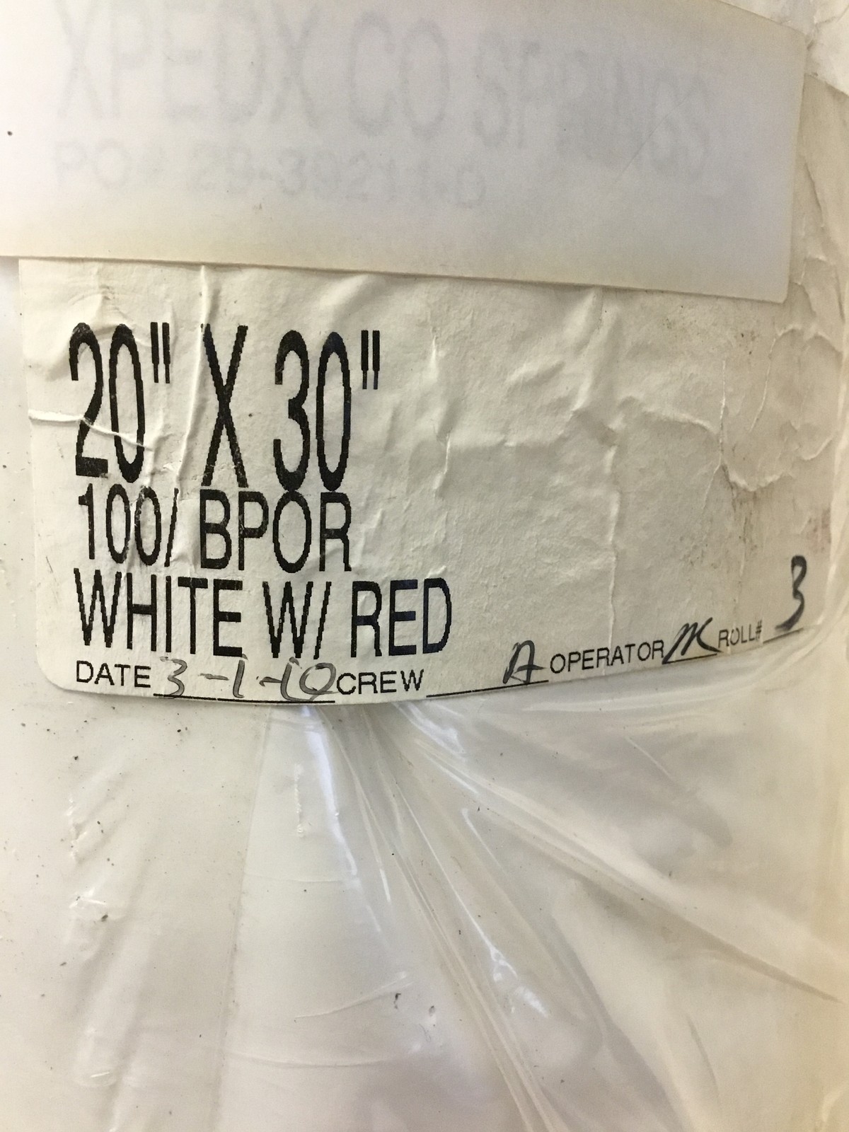 NEW 20″ x 30″ Biohazard Waste Bags White Red Heavy Duty 100 Bags/Roll FREE SHIP