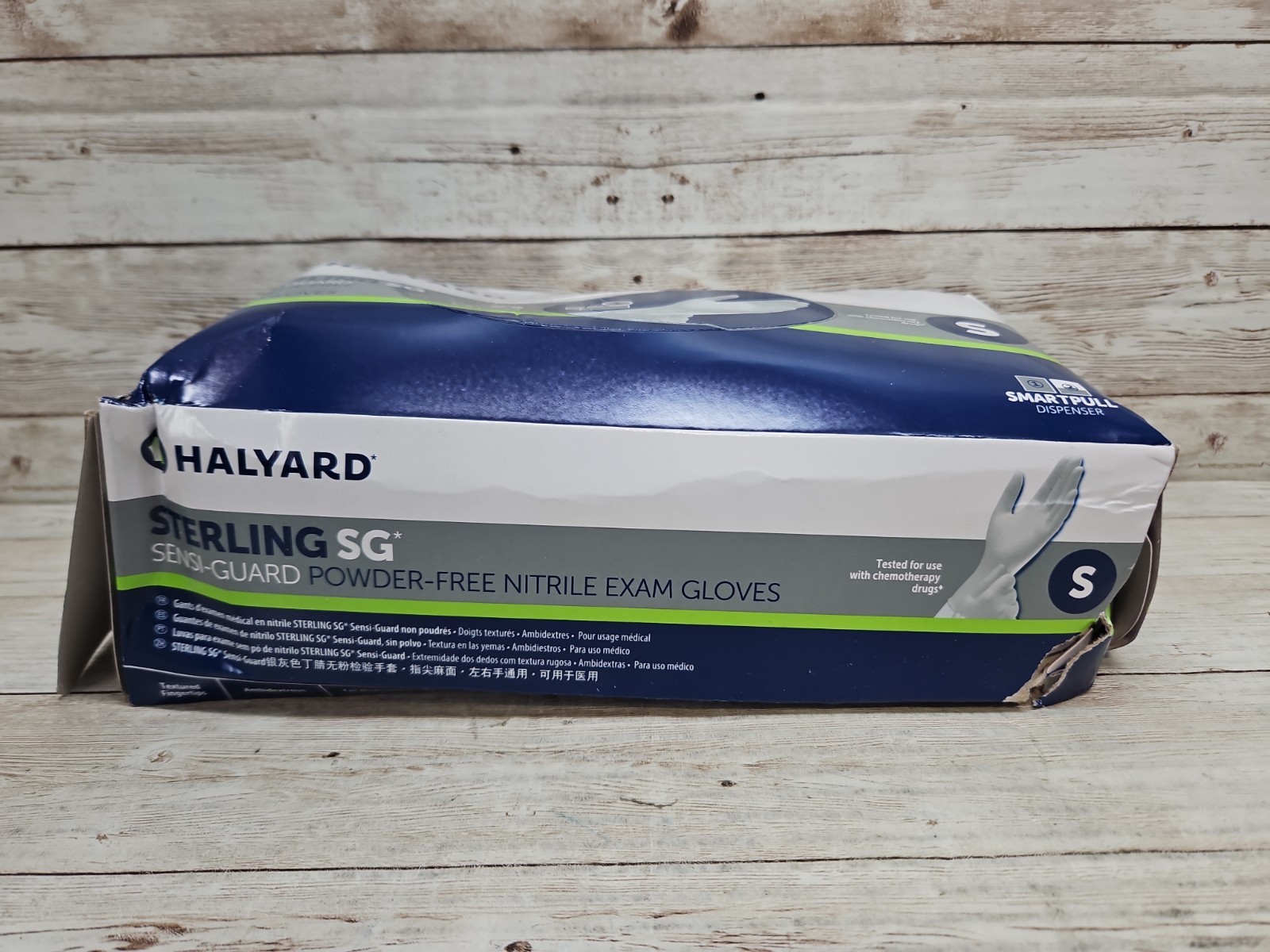 Halyard Sterling SG Nitrile Exam Gloves *6 CRUSHED Boxes* Size: SMALL Exp: 6/29